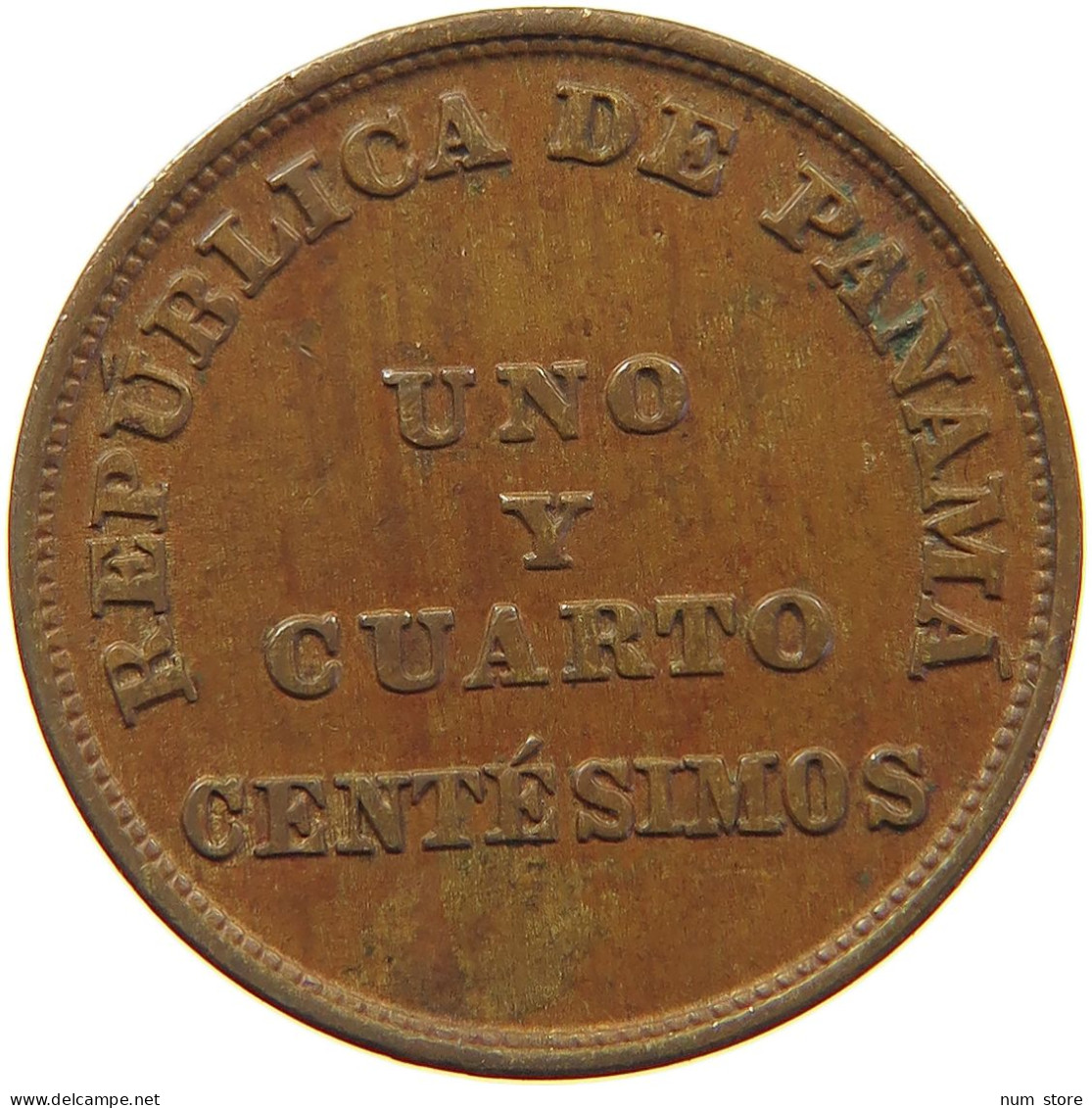 PANAMA 1 1/4 CENTESIMOS 1940  #s029 0039 - Panama