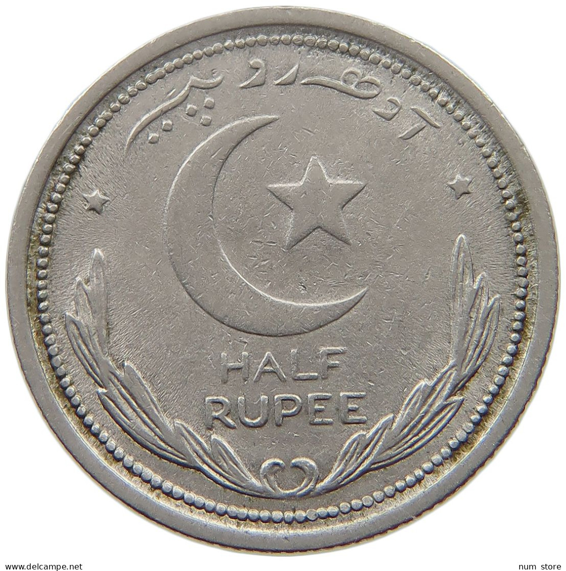 PAKISTAN 1/2 RUPEE 1949  #s053 0035 - Pakistán