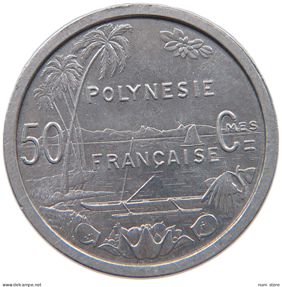 POLYNESIA 50 CENTIMES 1965  #c030 0201 - Französisch-Polynesien