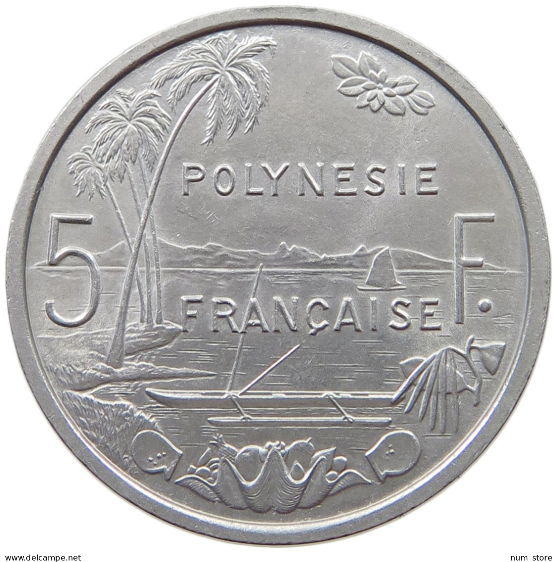 POLYNESIA 5 FRANCS 1965  #a021 1123 - Polynésie Française