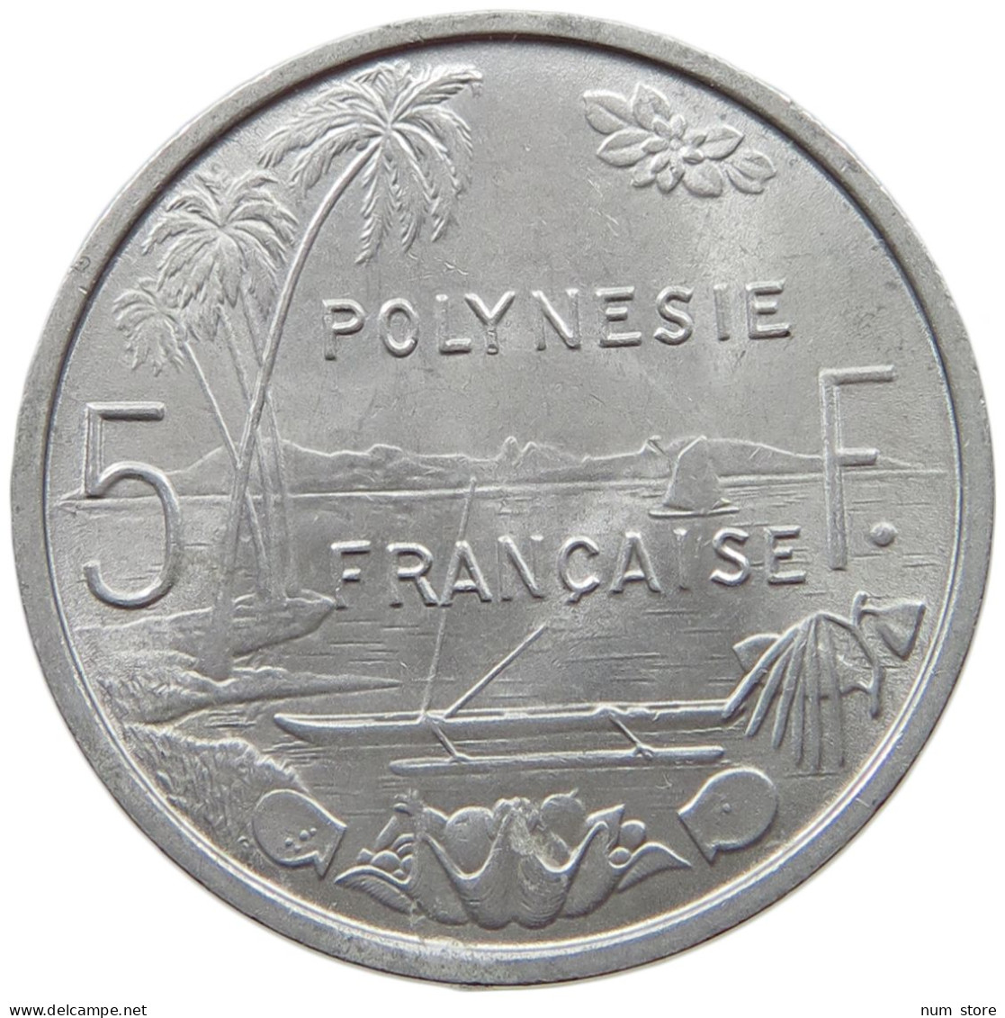 POLYNESIA 5 FRANCS 1975  #a021 1119 - Französisch-Polynesien