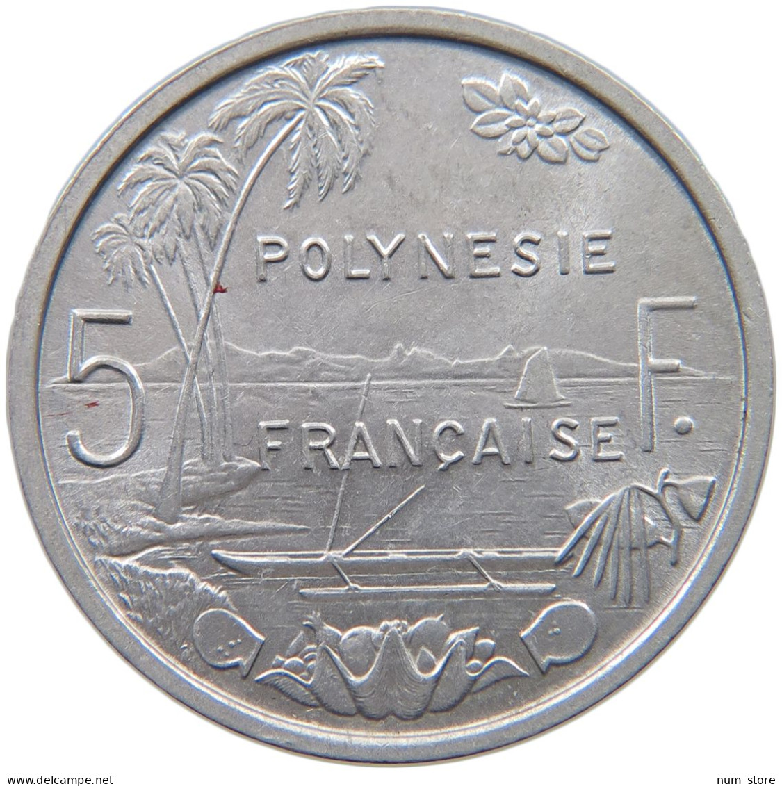 POLYNESIA 5 FRANCS 1965  #c001 0279 - Frans-Polynesië