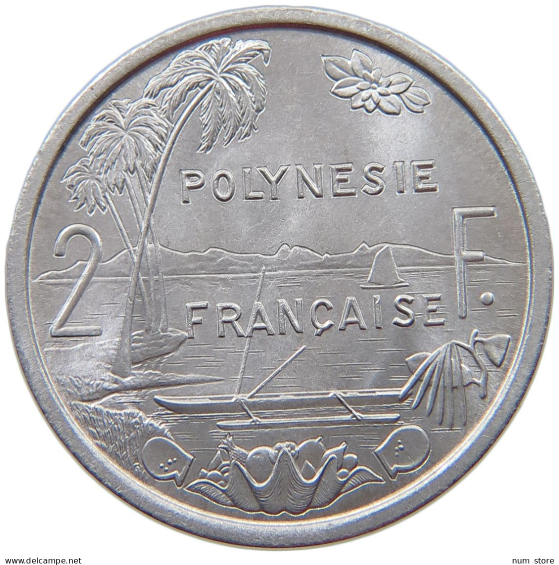 POLYNESIA 2 FRANCS 1973  #s079 0329 - Französisch-Polynesien