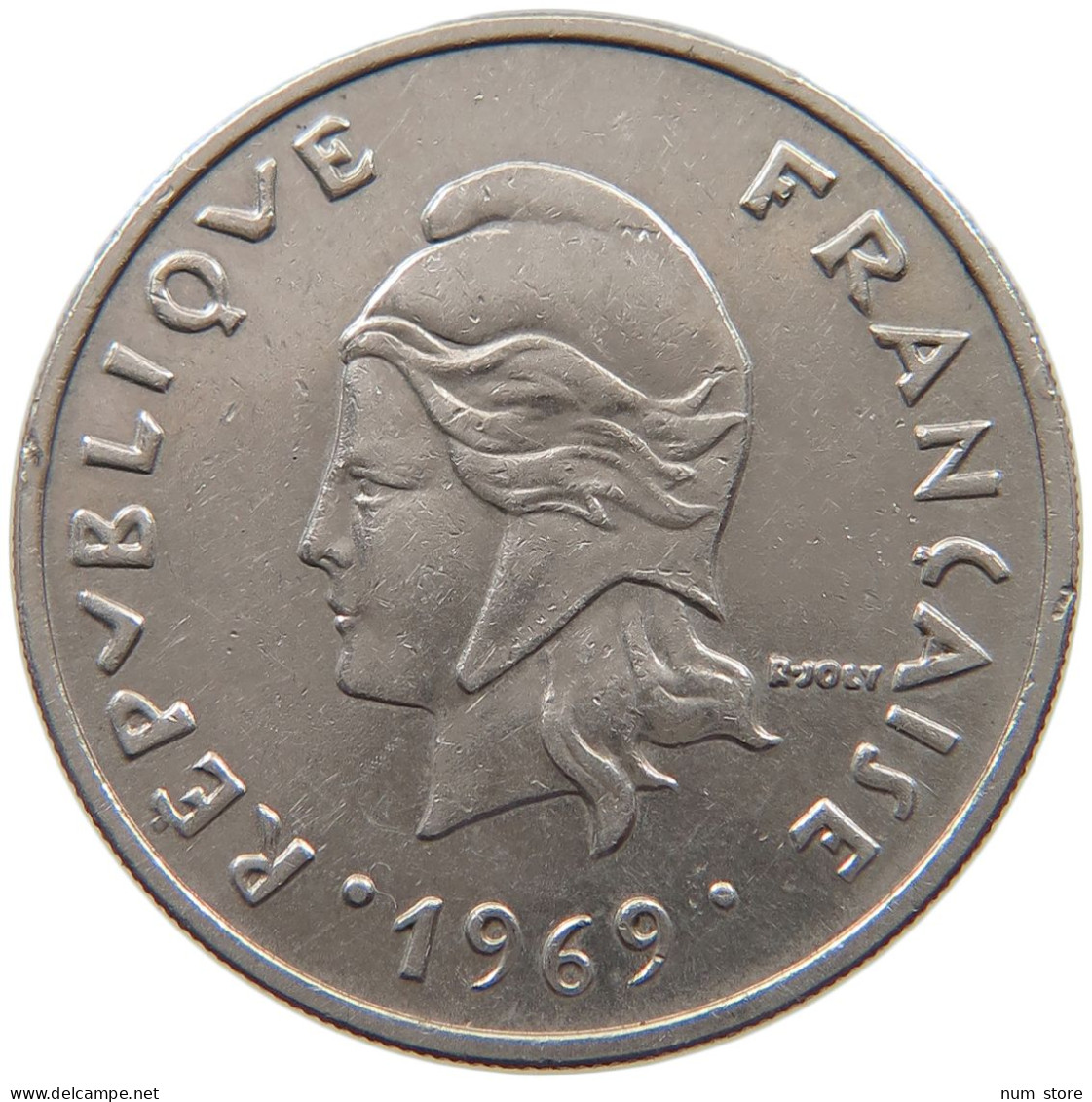 POLYNESIA 20 FRANCS 1969  #a049 0715 - Frans-Polynesië