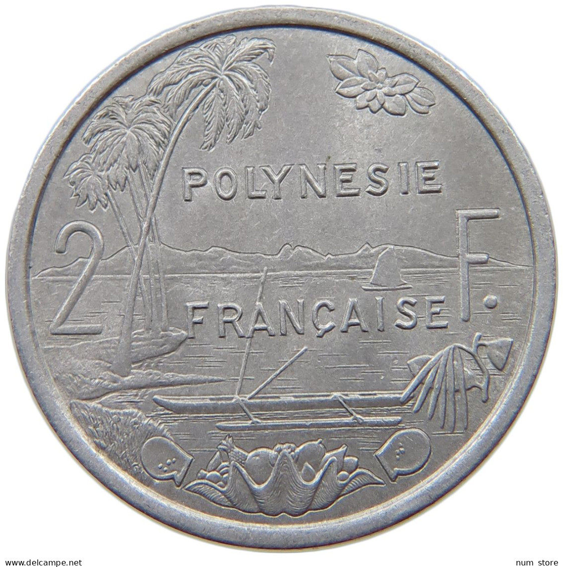 POLYNESIA 2 FRANCS 1975  #a022 0161 - Frans-Polynesië