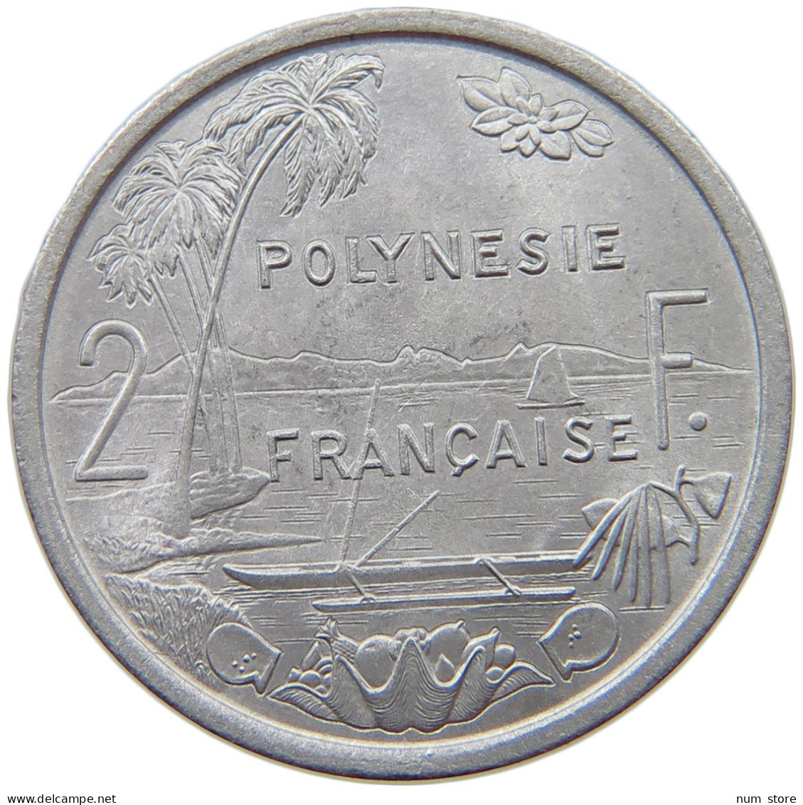 POLYNESIA 2 FRANCS 1973  #a022 0159 - French Polynesia