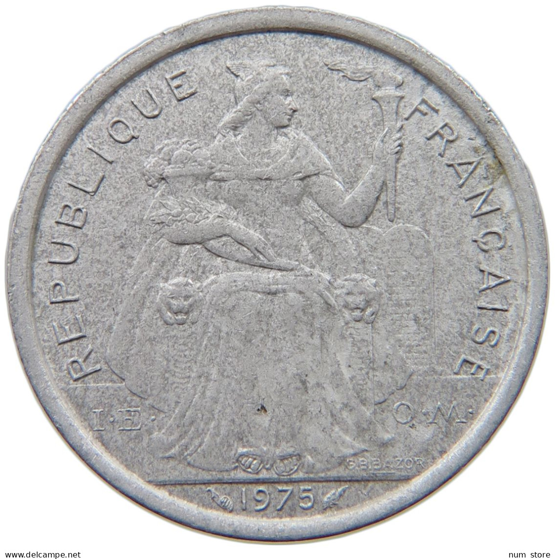 POLYNESIA 2 FRANCS 1975  #a053 0627 - French Polynesia