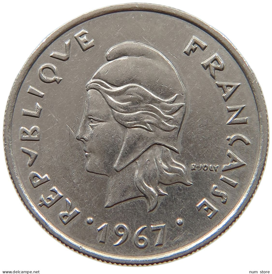 POLYNESIA 10 FRANCS 1967  #c038 0039 - Französisch-Polynesien