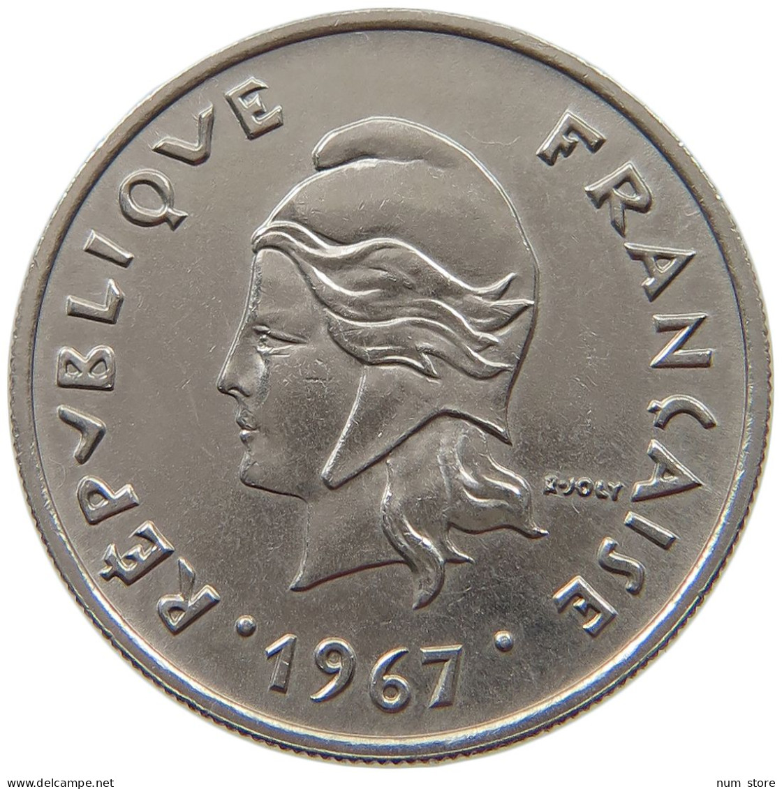 POLYNESIA 10 FRANCS 1967  #a015 0685 - French Polynesia