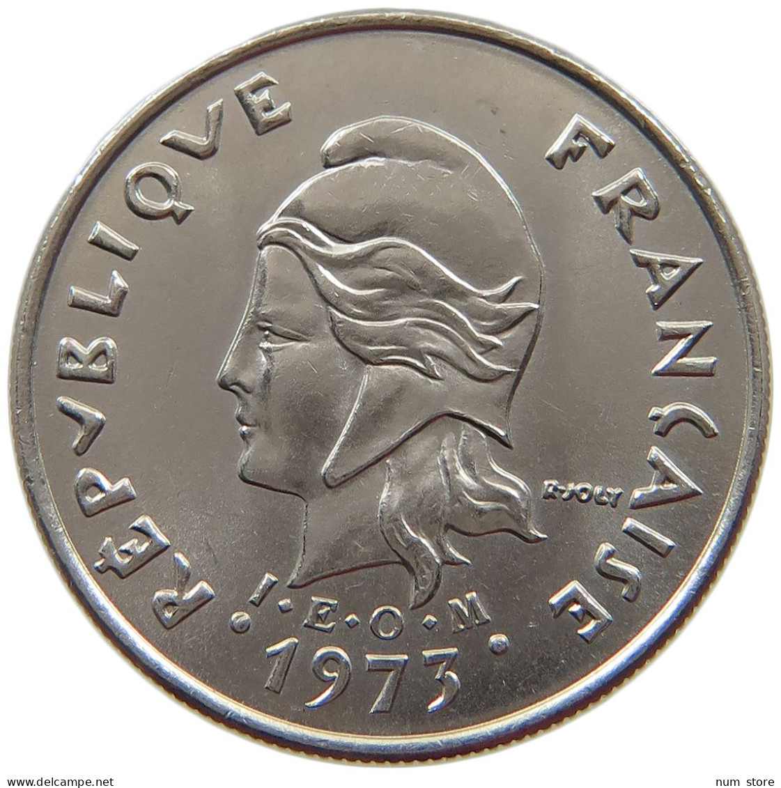 POLYNESIA 10 FRANCS 1973  #s065 0391 - French Polynesia
