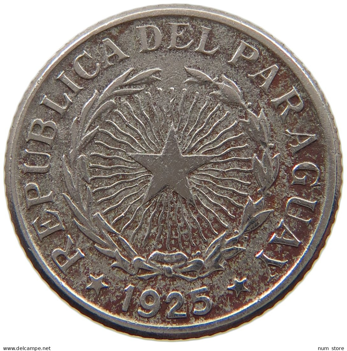 PARAGUAY PESO 1925  #s034 0543 - Paraguay