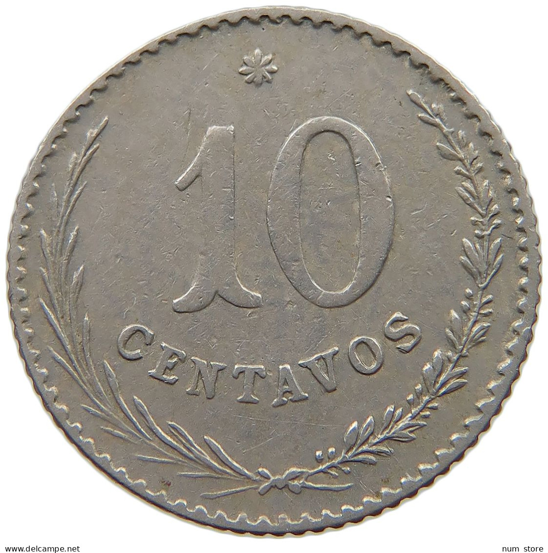 PARAGUAY 10 CENTAVOS 1900  #s055 0901 - Paraguay