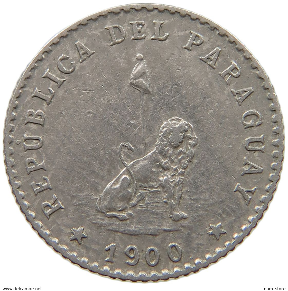 PARAGUAY 10 CENTAVOS 1900  #s055 0901 - Paraguay