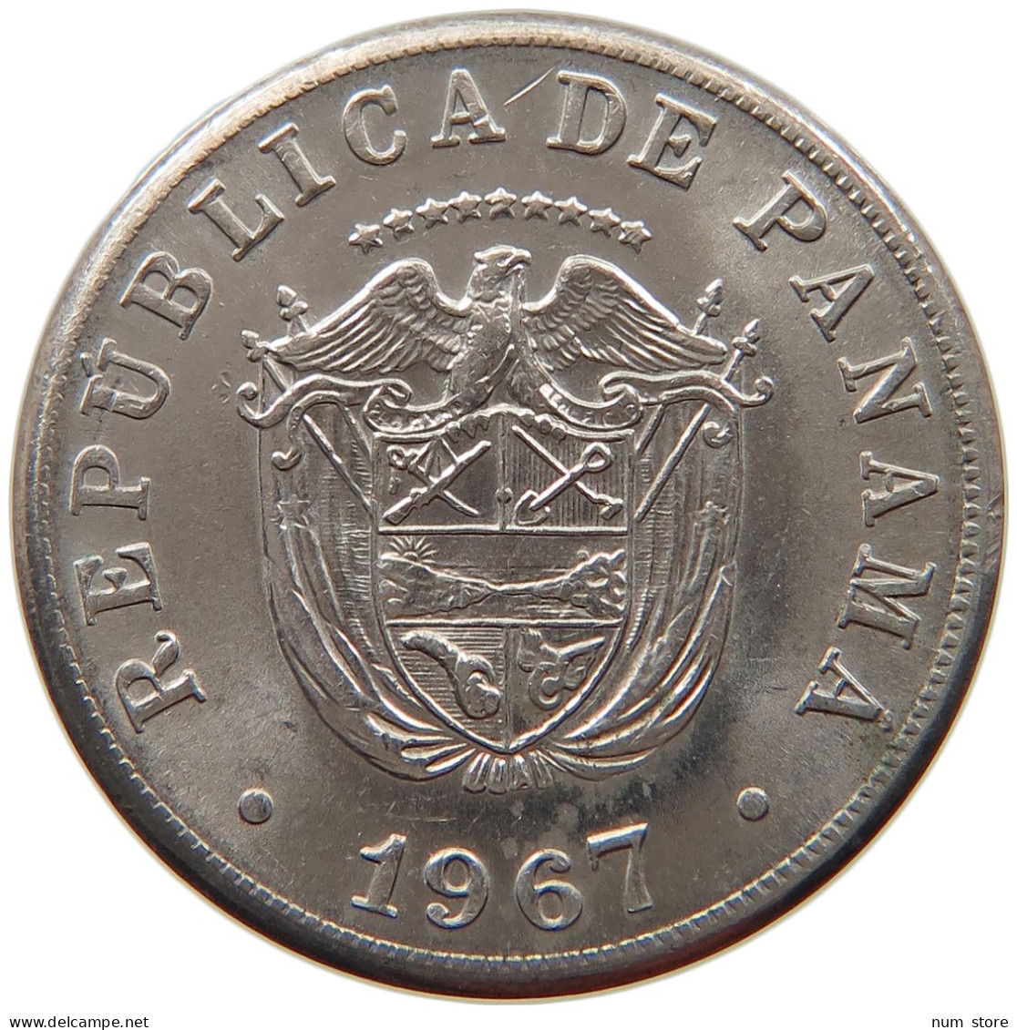 PANAMA 5 CENTESIMOS 1967  #s028 0189 - Panamá