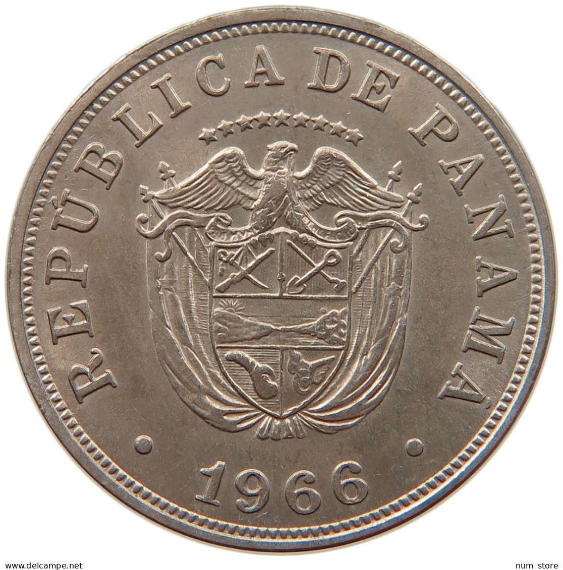 PANAMA 5 CENTESIMOS 1966  #s028 0187 - Panama