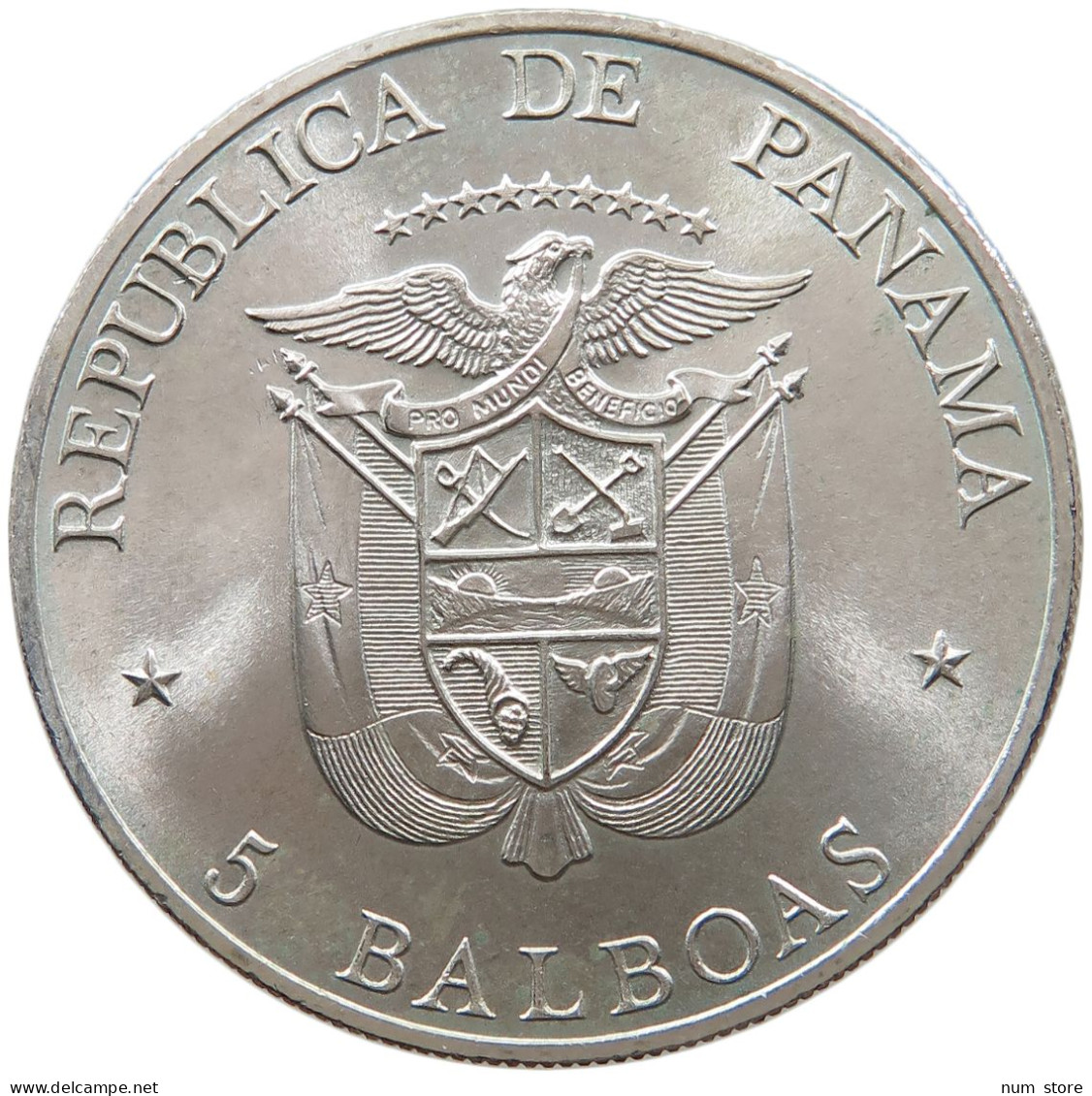 PANAMA 5 BALBOAS 1972  #alb064 0269 - Panama