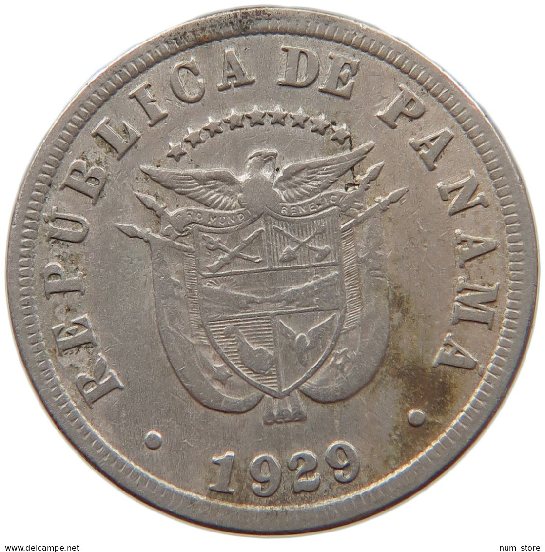 PANAMA 5 CENTESIMOS 1929  #s021 0111 - Panama