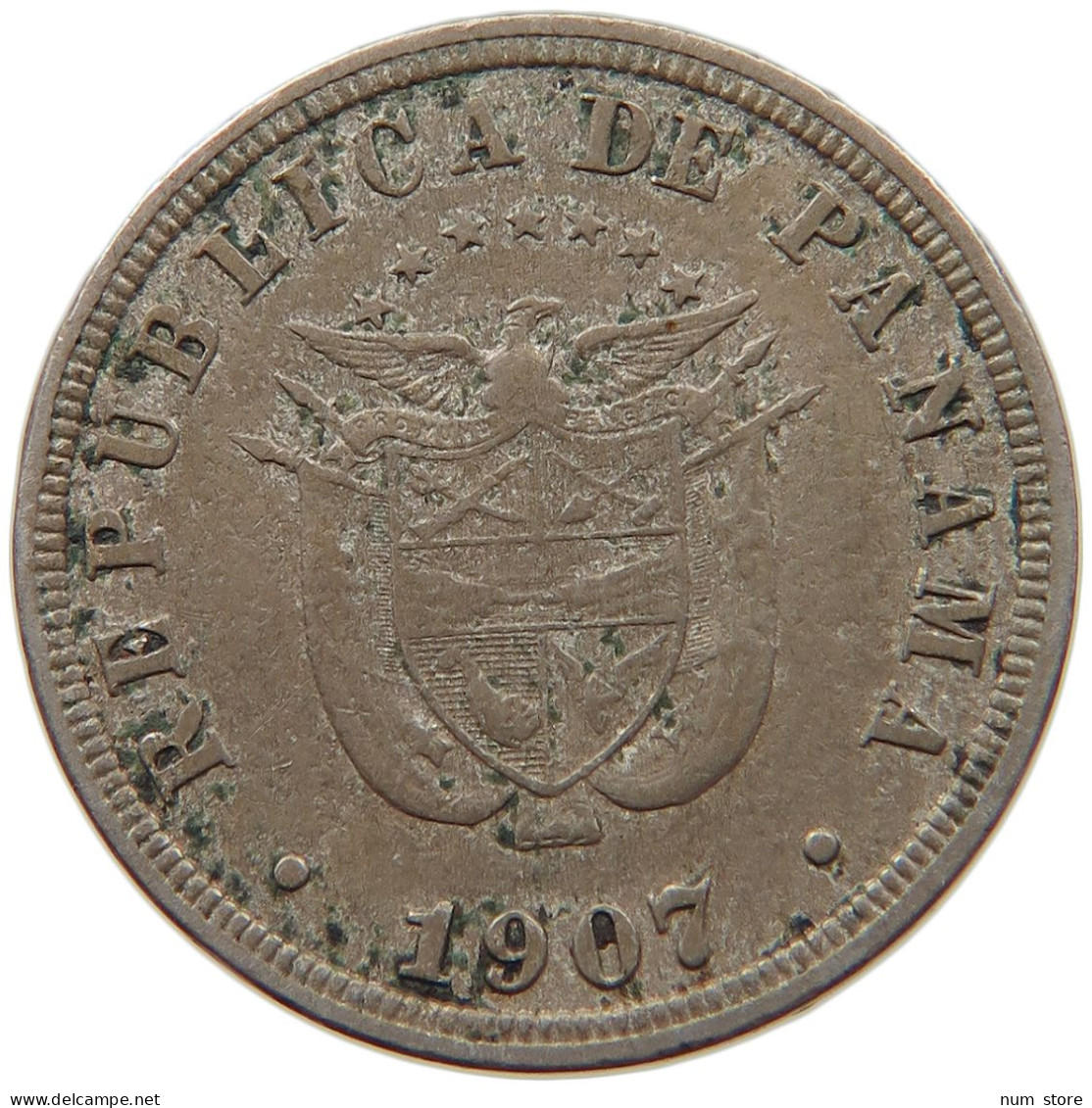PANAMA 2 1/2 CENTESIMOS 1907  #s021 0099 - Panama