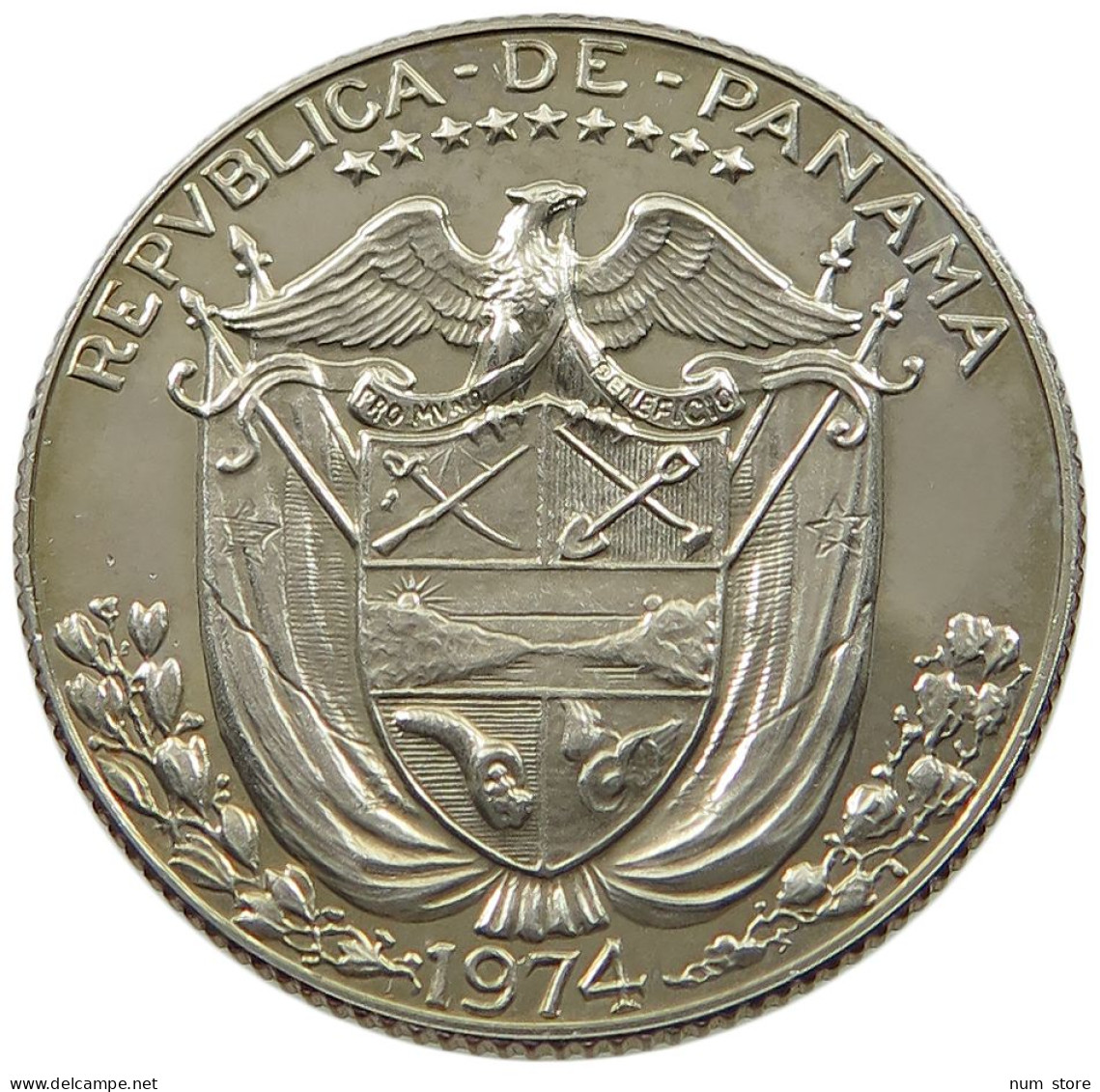 PANAMA 1/4 BALBOA 1974  #alb044 0371 - Panamá