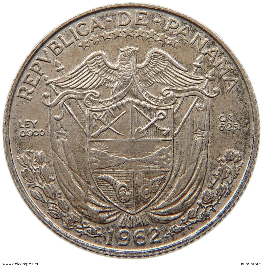 PANAMA 1/4 BALBOA 1962  #s035 0199 - Panama
