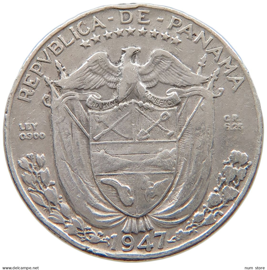 PANAMA 1/4 BALBOA 1947  #a057 0469 - Panamá