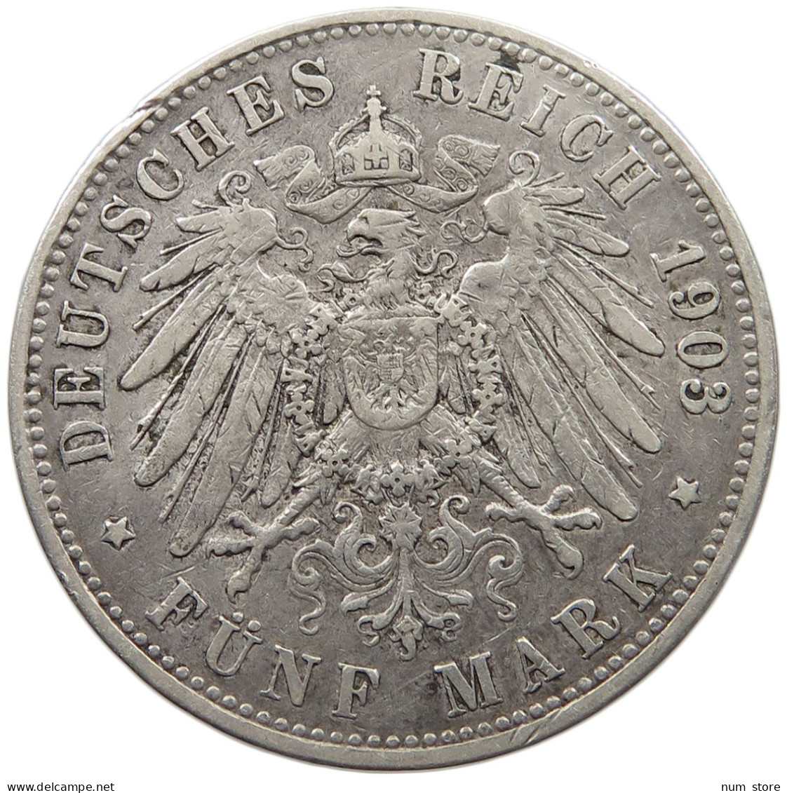 PREUSSEN 5 MARK 1903  #t004 0073 - 2, 3 & 5 Mark Plata