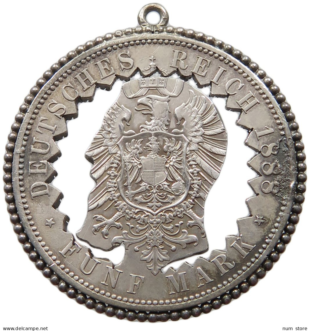 PREUSSEN 5 MARK 1888 Friedrich III. (1888) #a001 0055 - 2, 3 & 5 Mark Silver