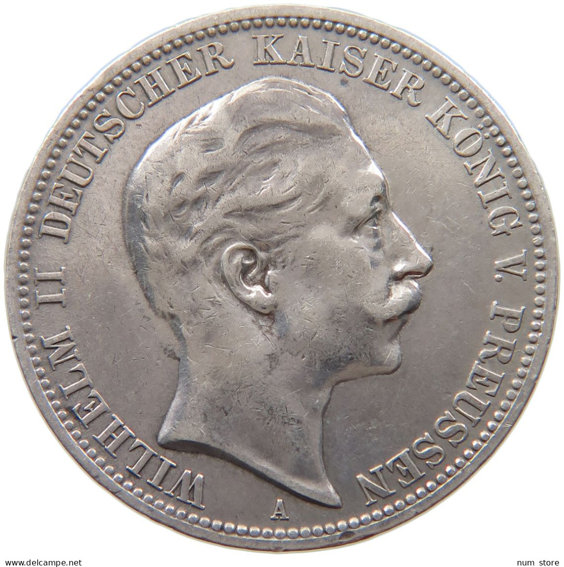 PREUSSEN 3 MARK 1910 Wilhelm II. (1888-1918) #c059 0069 - 2, 3 & 5 Mark Plata