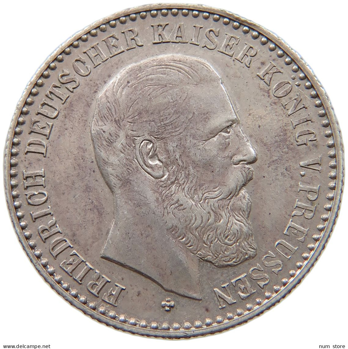 PREUSSEN 2 MARK MEDAILLE 1888 Friedrich III. (1888) #t133 0425 - 2, 3 & 5 Mark Silber