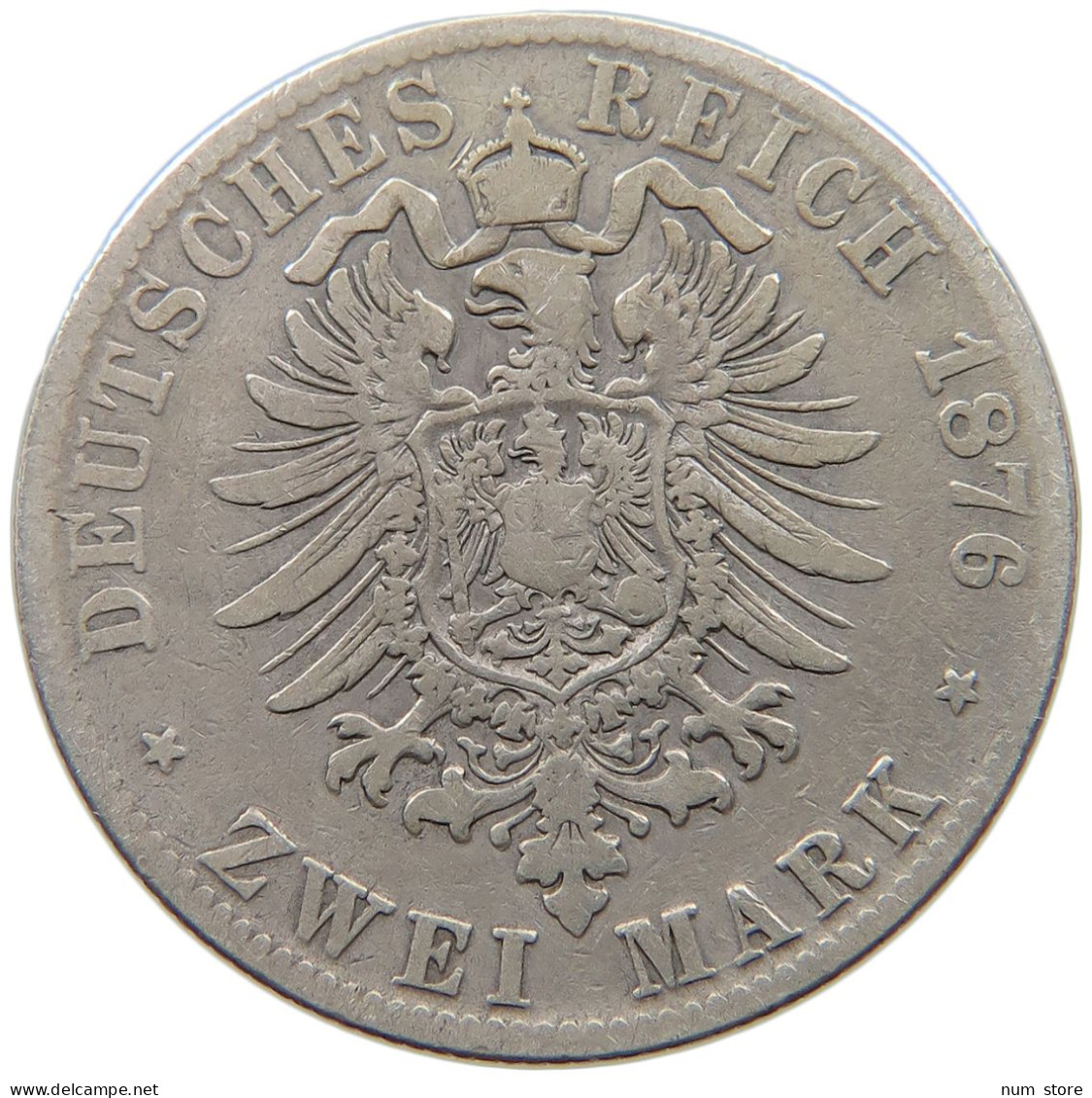 PREUSSEN 2 MARK 1876 C Wilhelm I. (1861-1888) #a044 0693 - 2, 3 & 5 Mark Plata