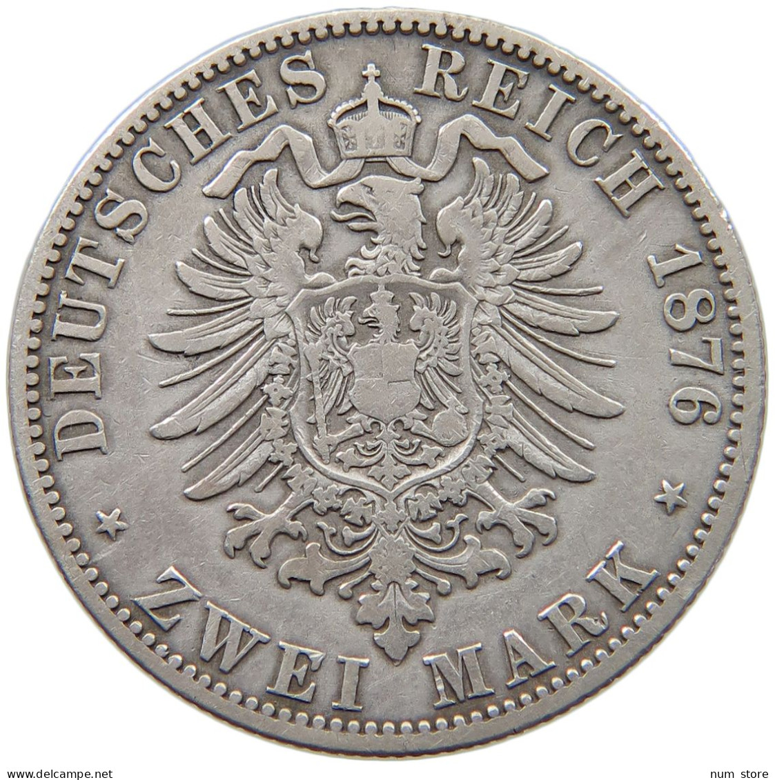 PREUSSEN 2 MARK 1876  #t002 0231 - 2, 3 & 5 Mark Argent