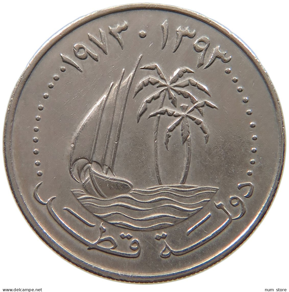 QATAR 50 DIRHAMS 1973  #a079 0309 - Qatar