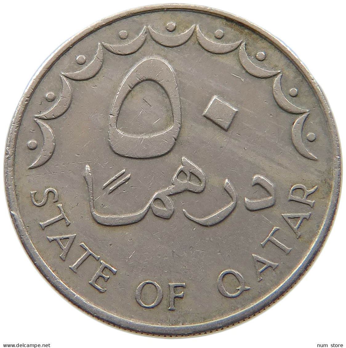 QATAR 50 DIRHAMS 1973  #a037 0189 - Qatar