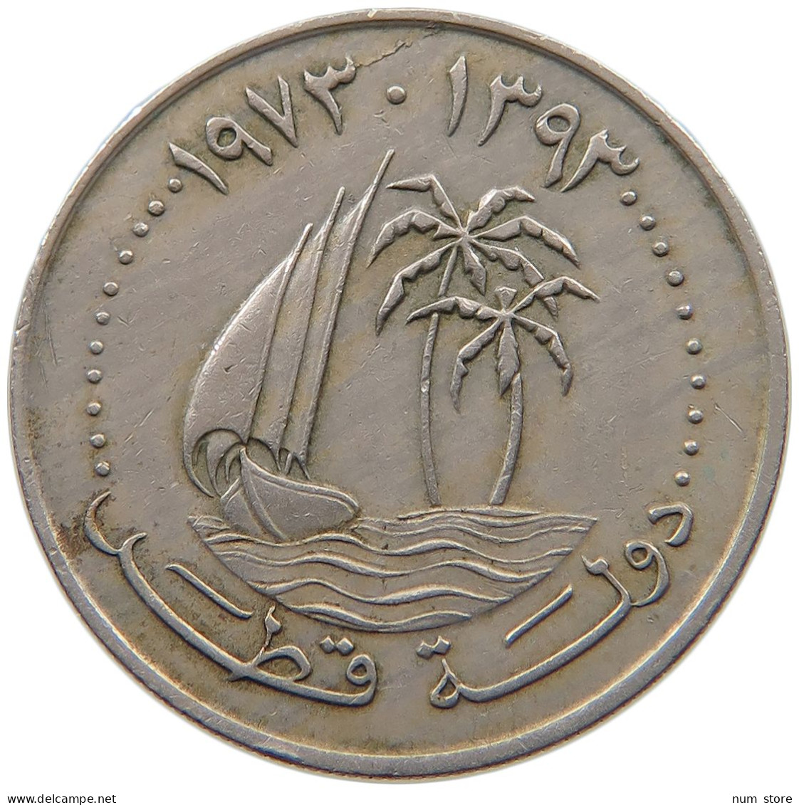 QATAR 50 DIRHAMS 1973  #a037 0189 - Qatar