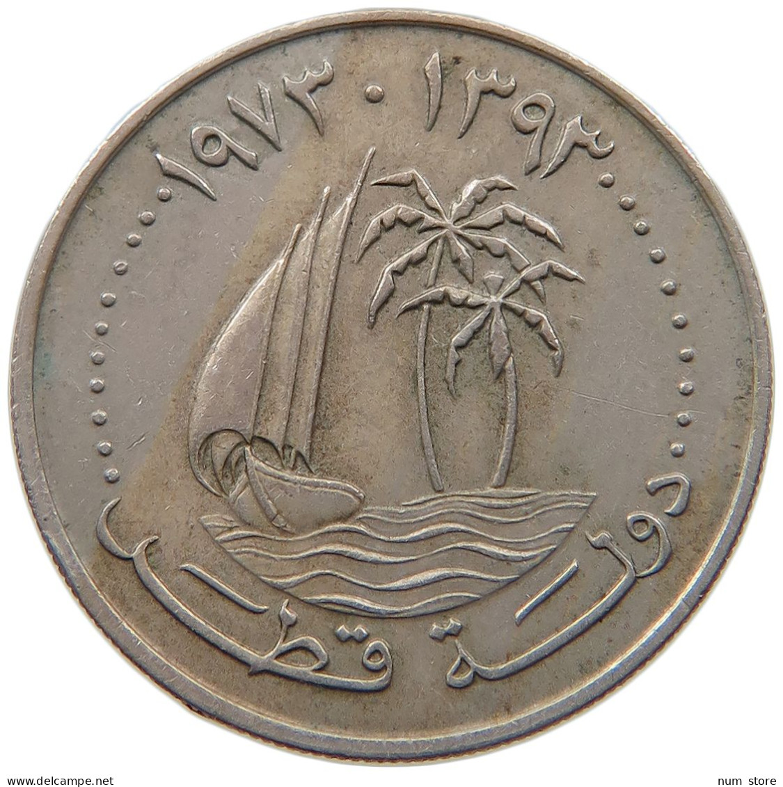 QATAR 50 DIRHAMS 1973  #a037 0183 - Qatar