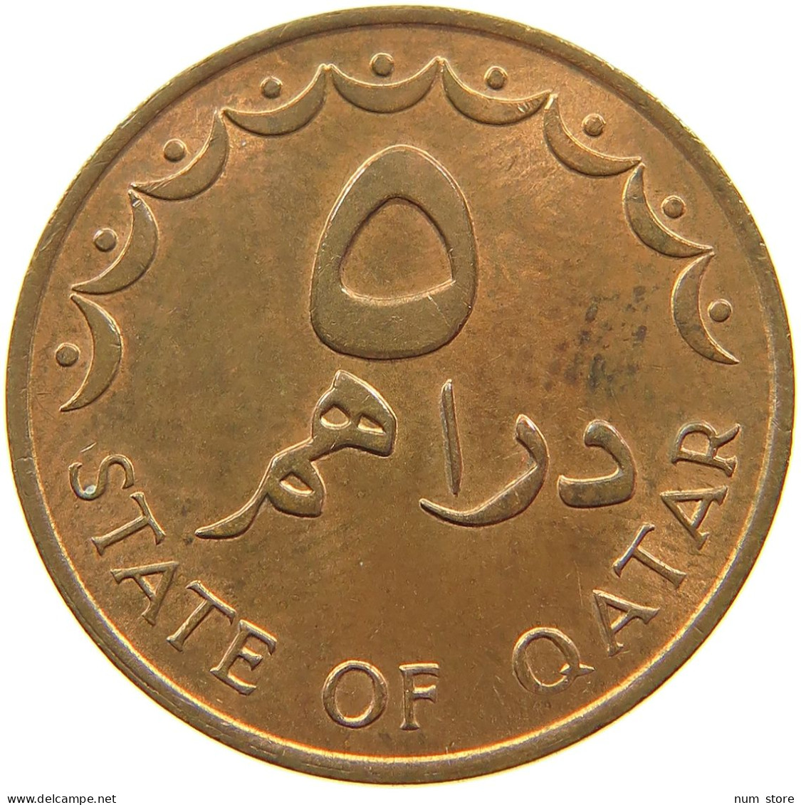 QATAR 5 DIRHAMS 1978  #a037 0741 - Qatar