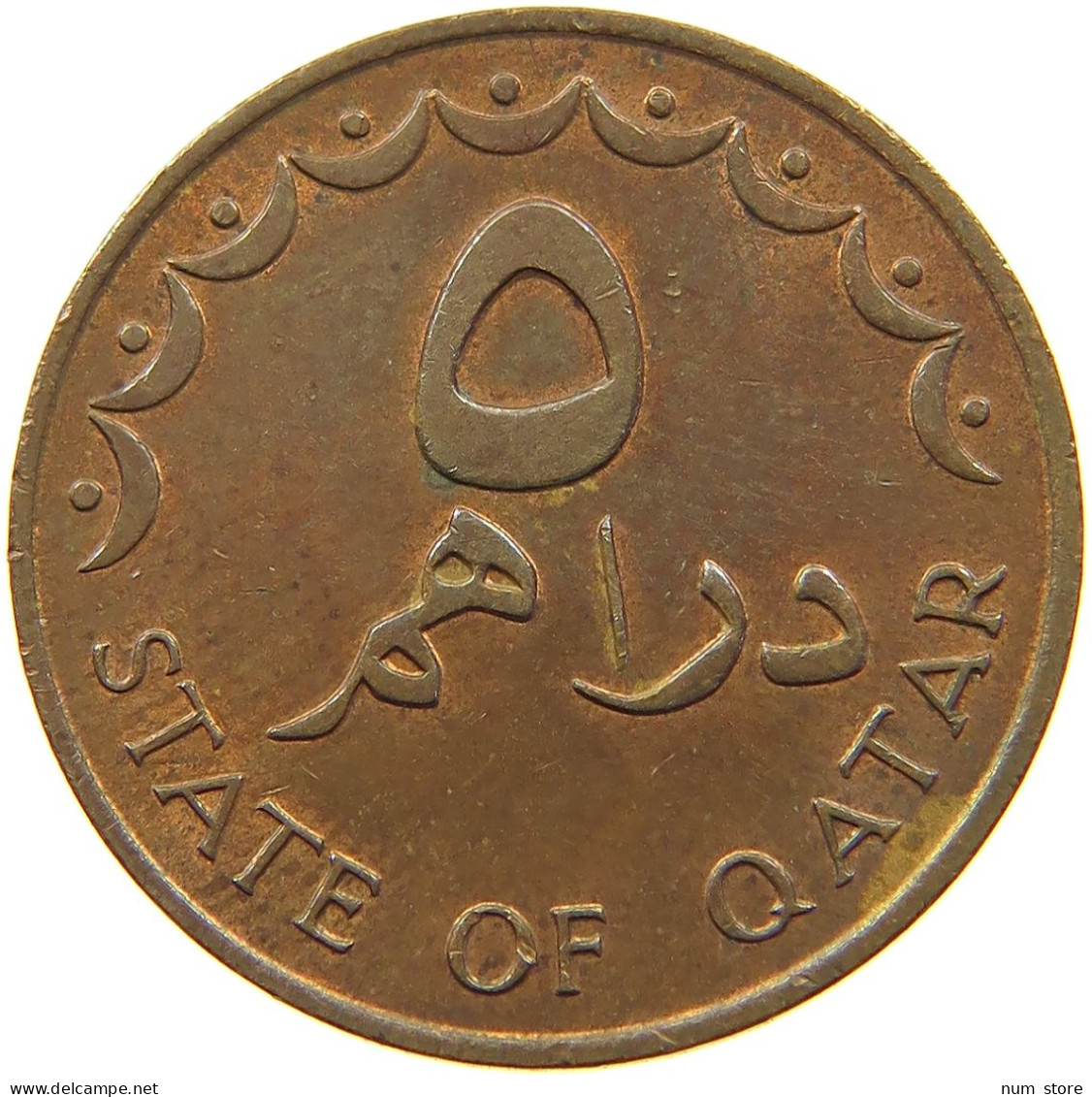 QATAR 5 DIRHAMS 1978  #a037 0753 - Qatar