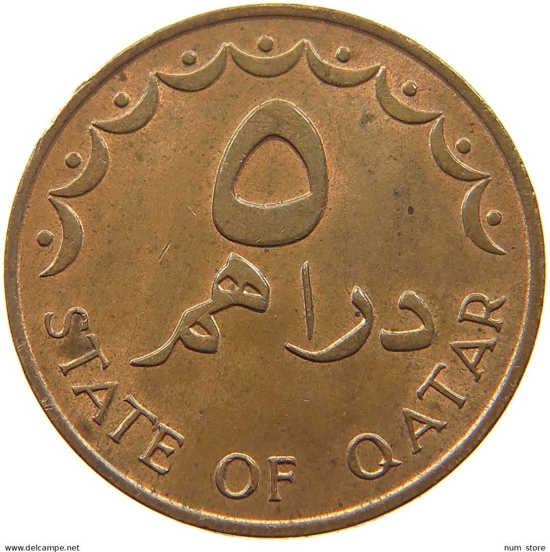 QATAR 5 DIRHAMS 1978  #a037 0751 - Qatar