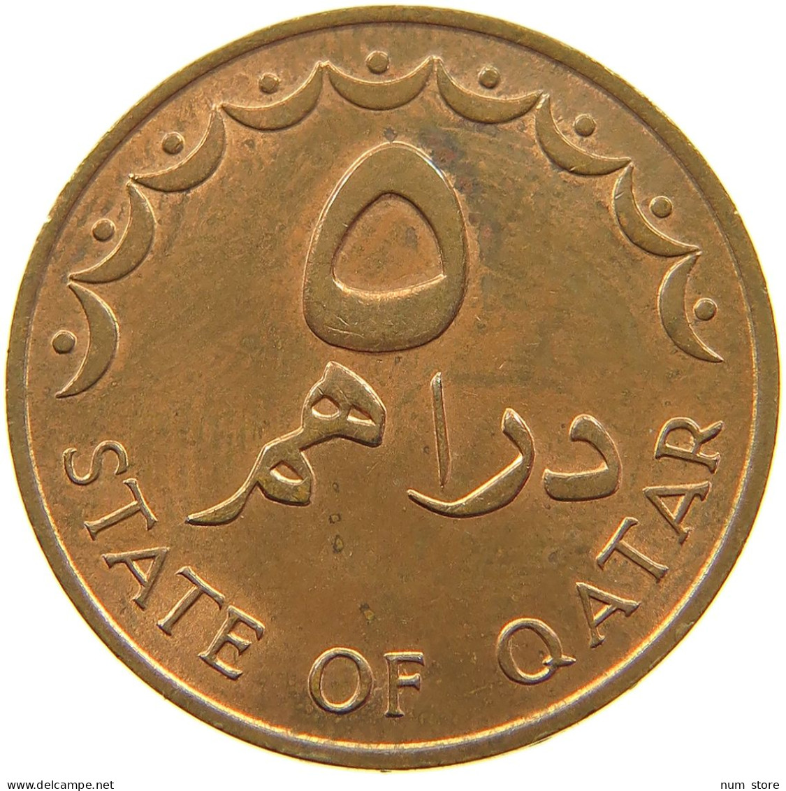 QATAR 5 DIRHAMS 1978  #a037 0737 - Qatar