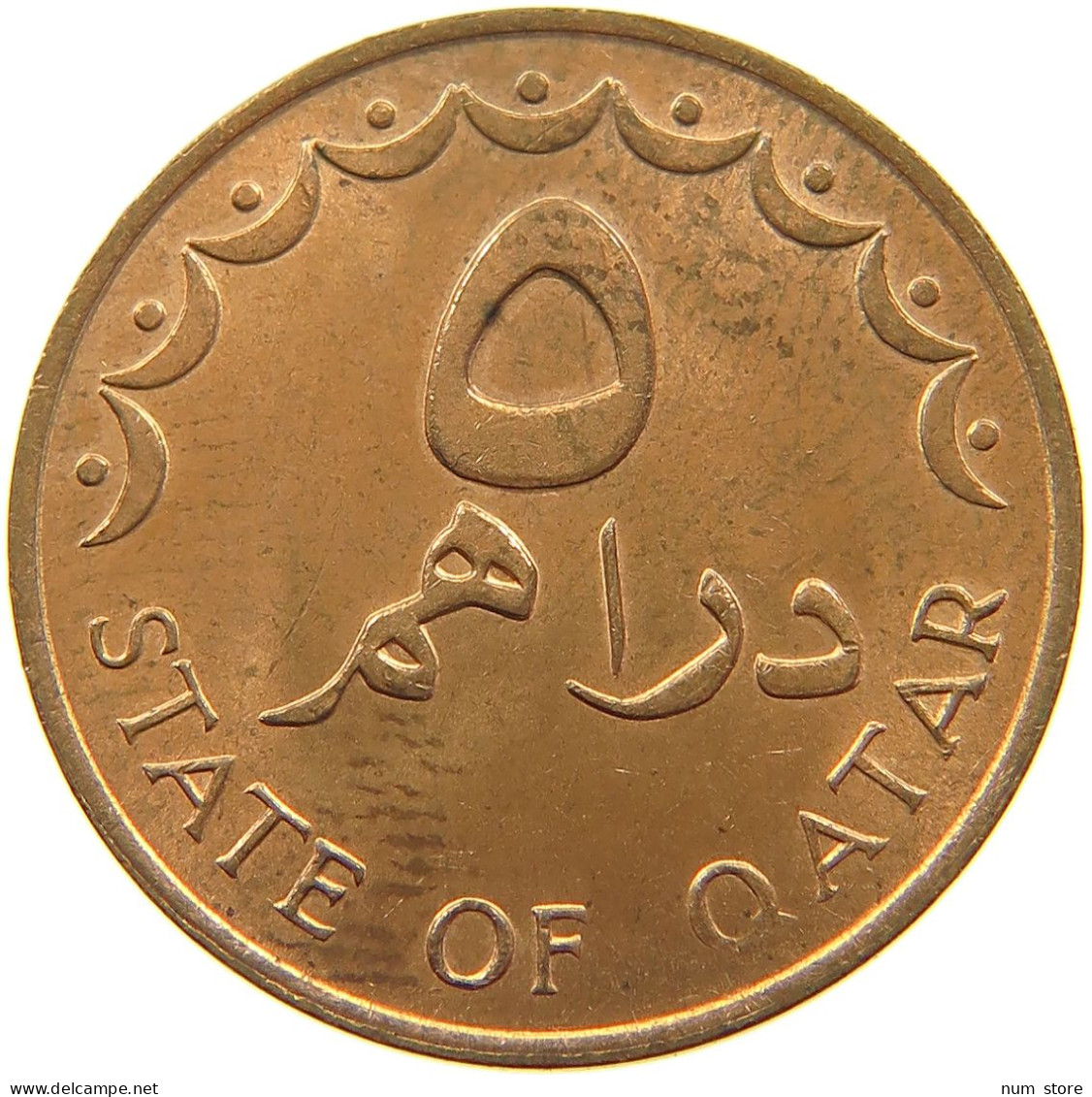 QATAR 5 DIRHAMS 1978  #a037 0747 - Qatar