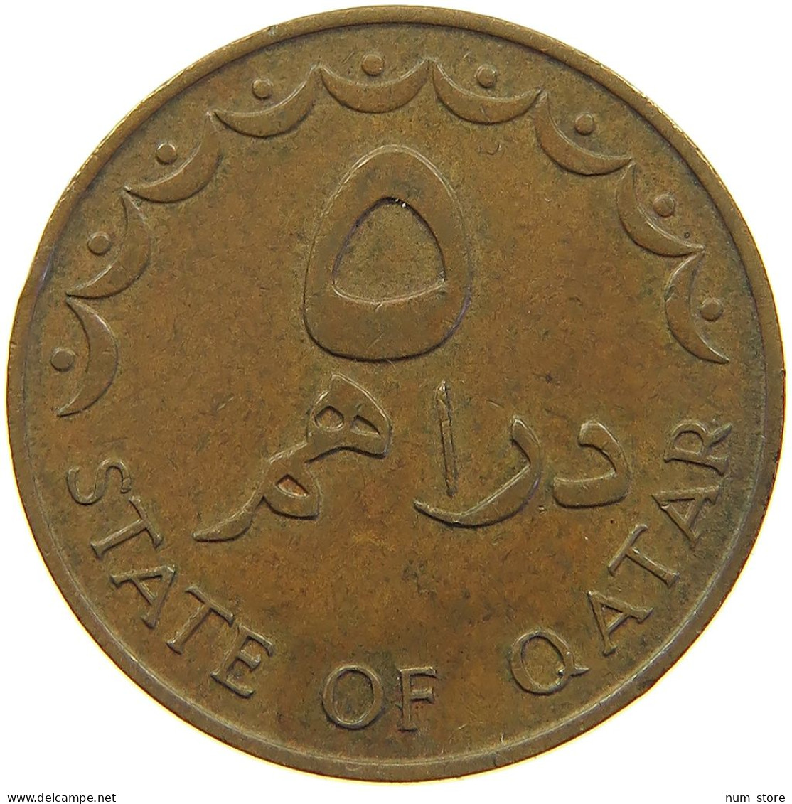 QATAR 5 DIRHAMS 1973  #c016 0395 - Qatar