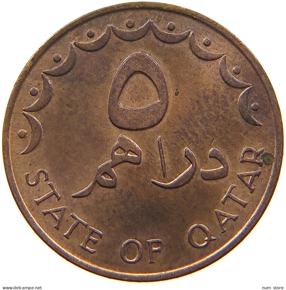 QATAR 5 DIRHAMS 1973  #s080 0081 - Qatar