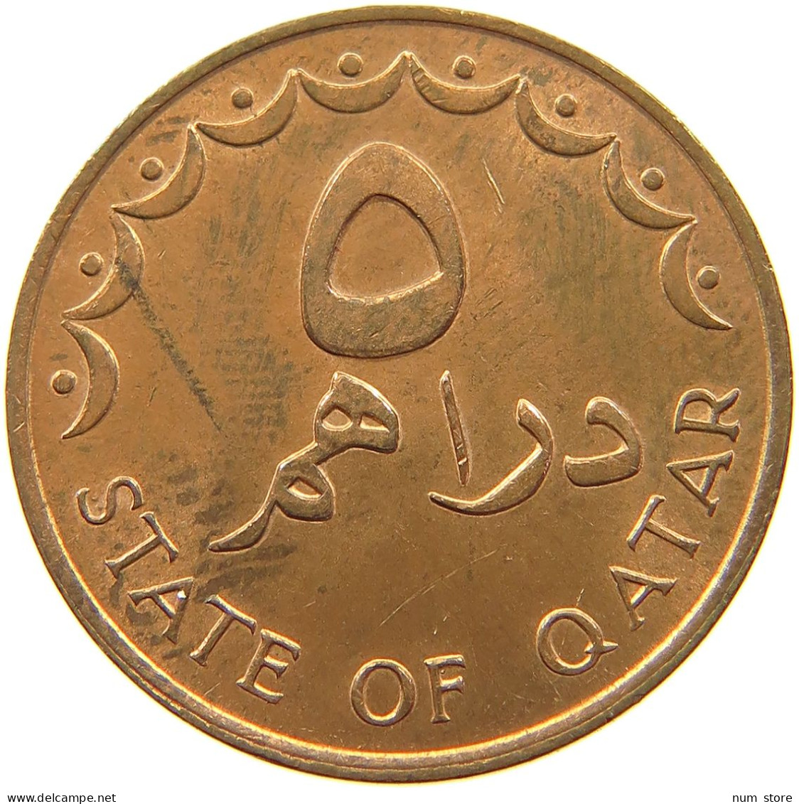 QATAR 5 DIRHAMS 1978  #a037 0715 - Qatar