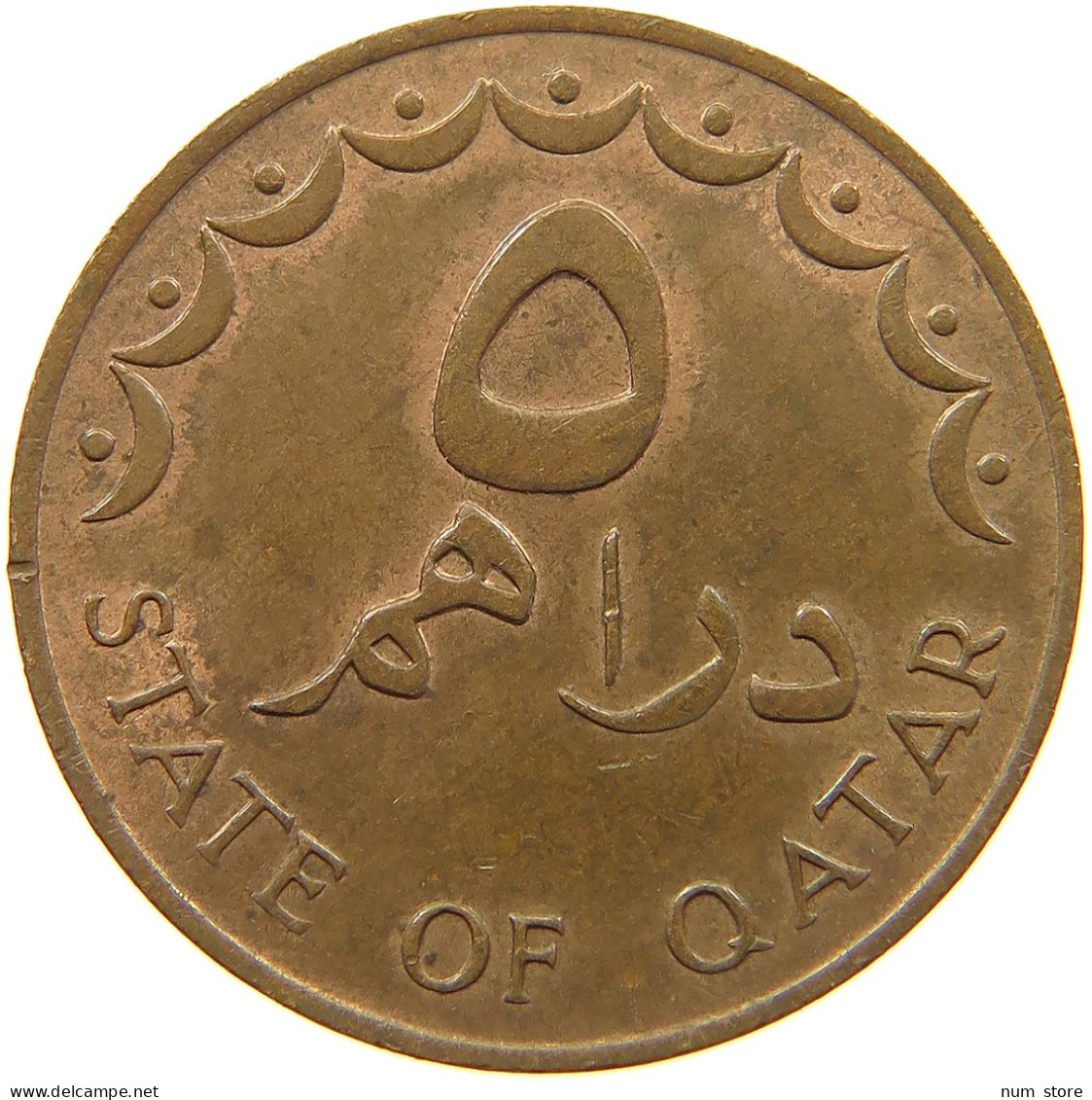 QATAR 5 DIRHAMS 1978  #a051 0085 - Qatar