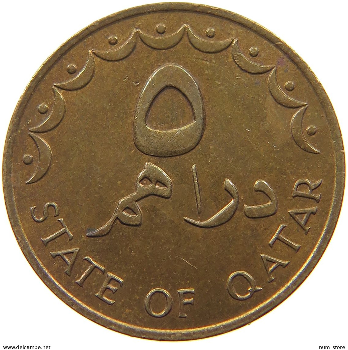 QATAR 5 DIRHAMS 1978  #a037 0729 - Qatar