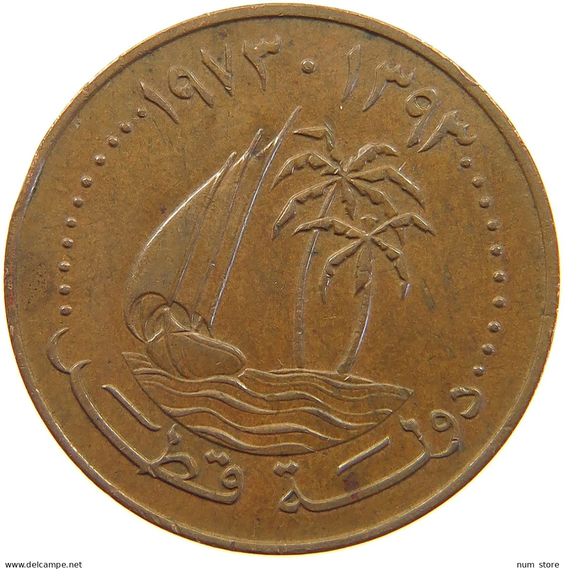 QATAR 10 DIRHAMS 1973  #a050 0667 - Qatar