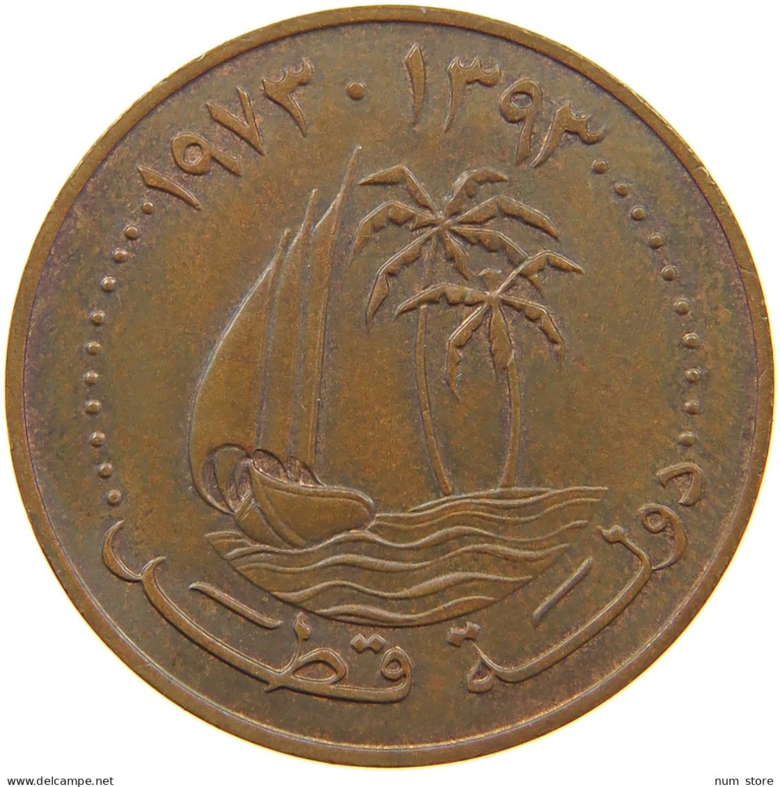 QATAR 10 DIRHAMS 1973  #a042 0095 - Qatar