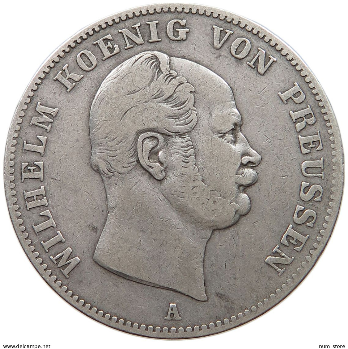 PREUSSEN TALER 1862 Wilhelm I. (1861-1888) #t118 1085 - Taler & Doppeltaler