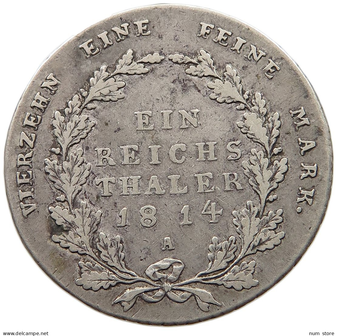 PREUSSEN TALER 1814 A Friedrich Wilhelm III. (1797-1840) #t118 1067 - Taler Et Doppeltaler