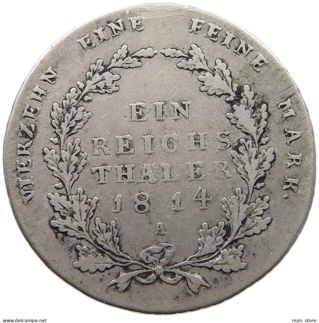 PREUSSEN TALER 1814 A Friedrich Wilhelm III. (1797-1840) #t004 0083 - Taler En Doppeltaler